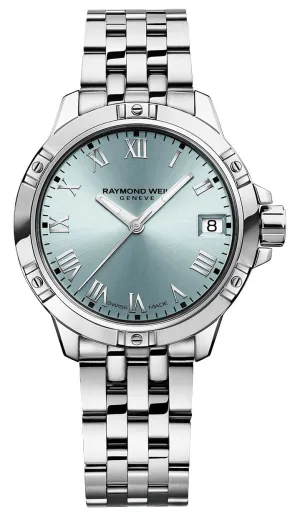 Raymond Weil Tango Stainless Steel Blue Dial Date Quartz Womens Watch 5960-ST-00500