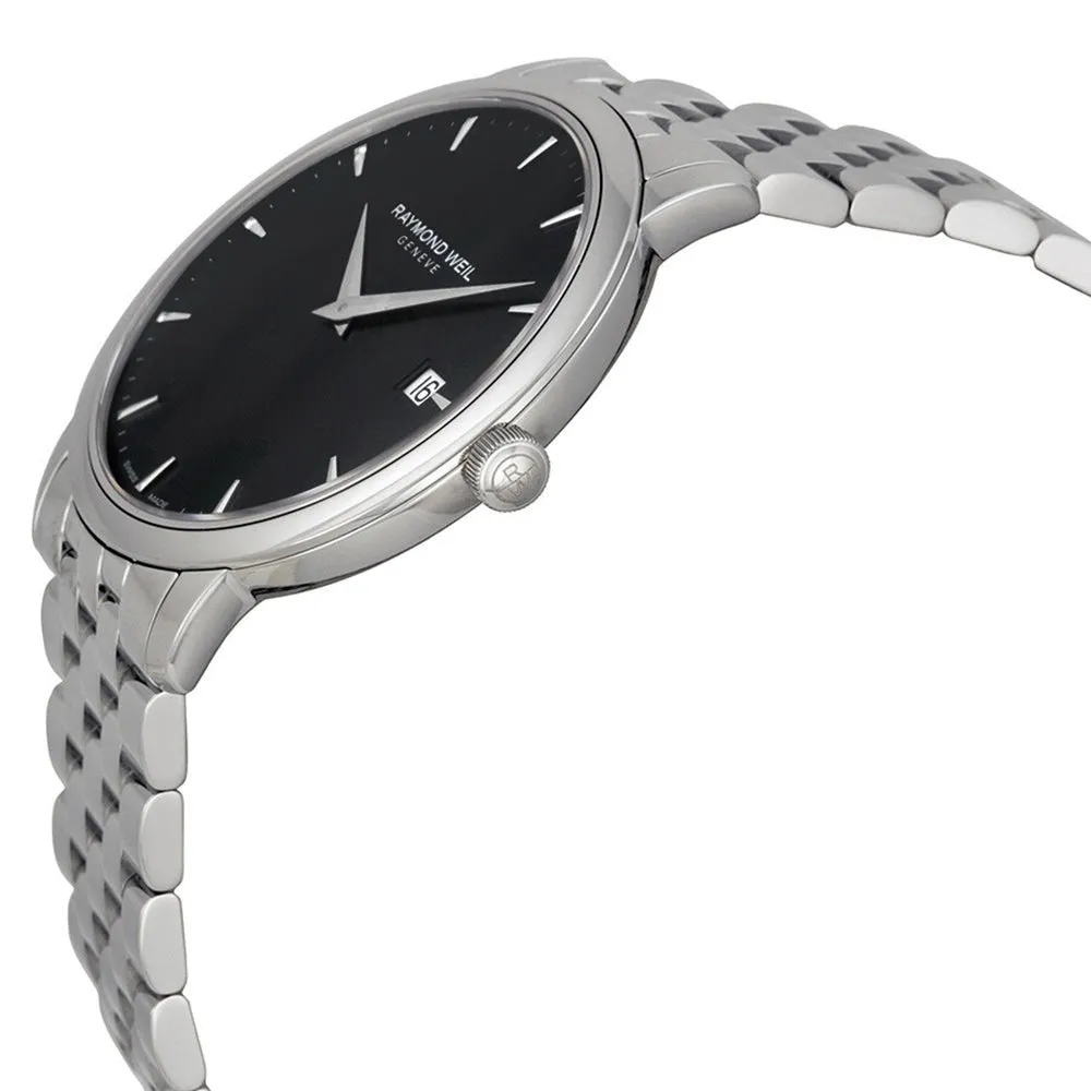 Raymond Weil Toccata Stainless Steel Black Dial Date Quartz Mens Watch 5588-ST-20001