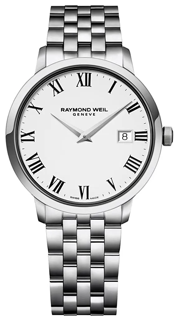 Raymond Weil Toccata Stainless Steel White Dial Date Quartz Mens Watch 5488-ST-00300