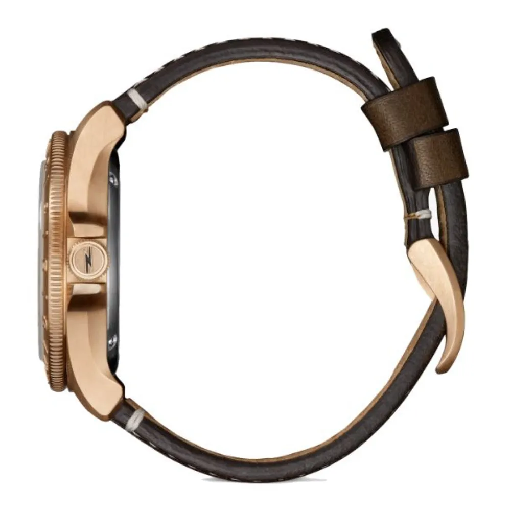 Shinola The Bronze Monster GMT Automatic 40mm Gift Set