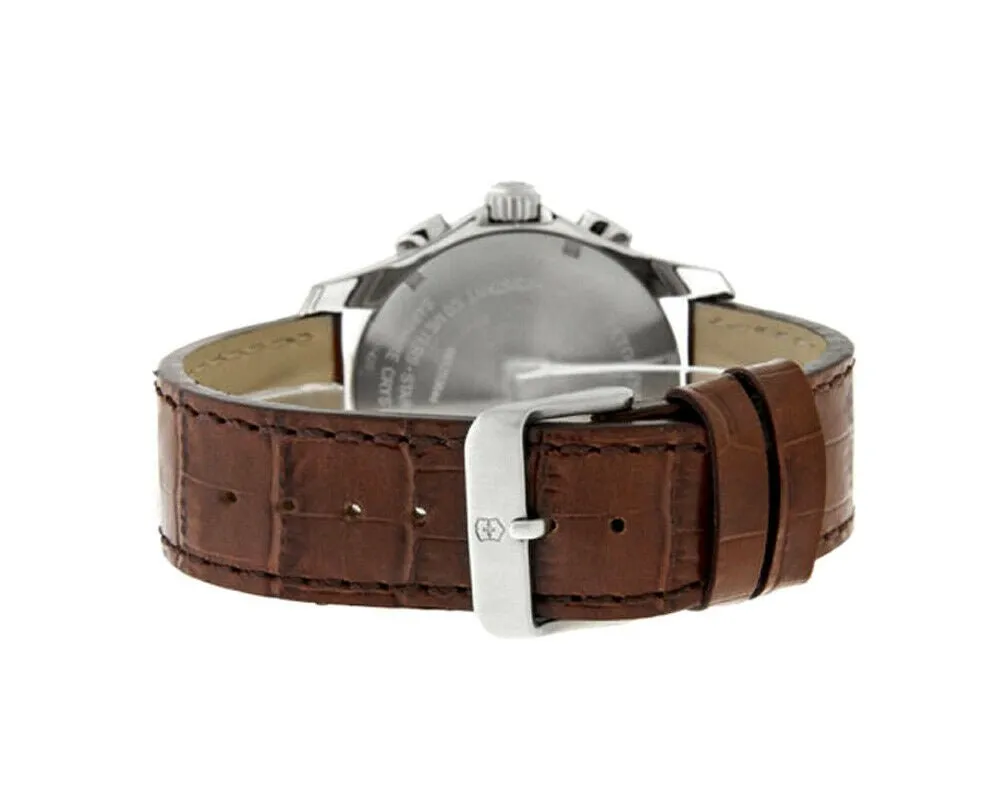 Swiss Army Chrono Classic Steel Womens Strap Watch Quartz Brown & MOP Dial 241420