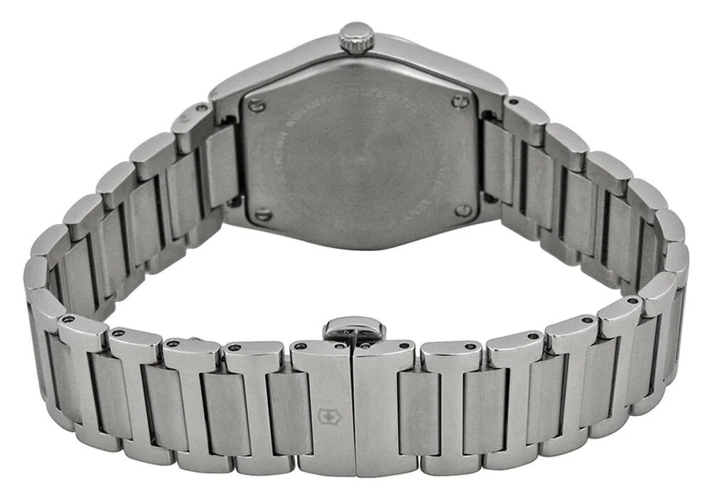 Swiss Army Victoria Stainless Steel Womens Watch Egg Shell Dial Calendar 241513 - Store Display