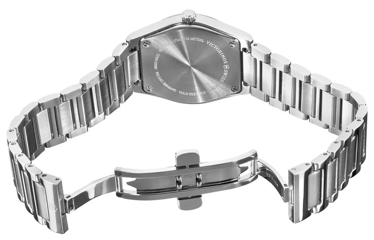 Swiss Army Victoria Stainless Steel Womens Watch Egg Shell Dial Calendar 241513 - Store Display