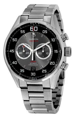 TAG Heuer Carrera Flyback Chronograph Automatic Gray & Black Dial Stainless Steel Date Mens Watch CAR2B10.BA0799