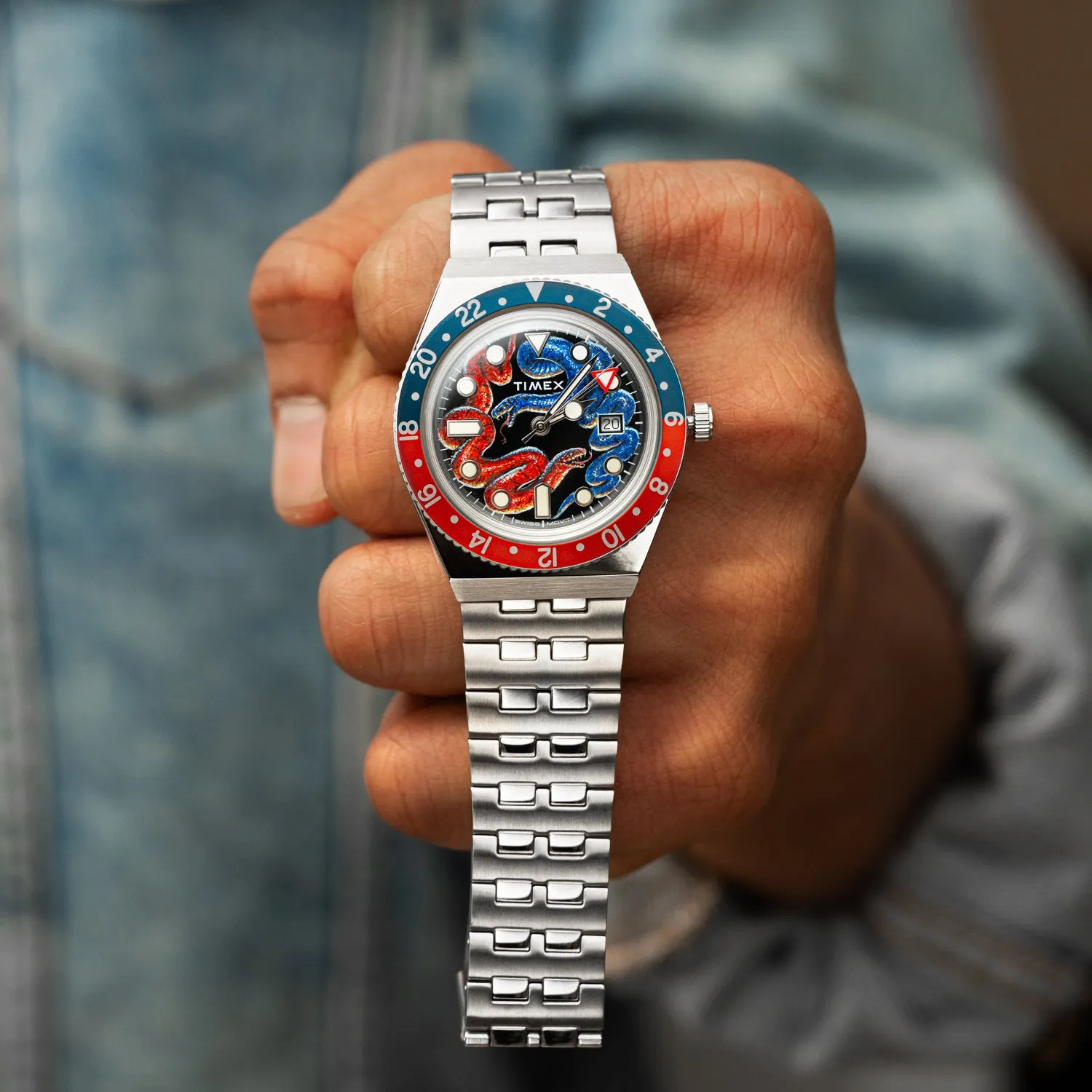 Timex Q GMT Twin Serpents