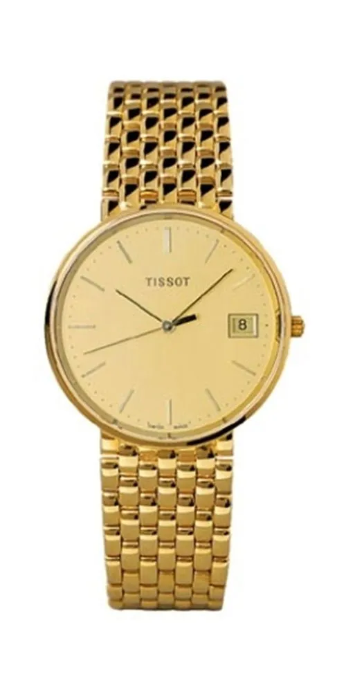 Tissot Goldrun 14K Yellow Gold Date Gold-Tone Dial Quartz Mens Watch T73240321