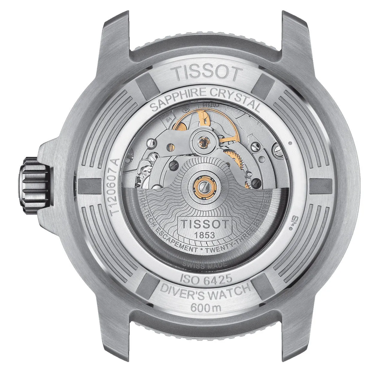 Tissot T-Sport Seastar 2000 Professional Powermatic 80 Automatic Stainless Steel Blue Dial Date Divers Mens Watch T120.607.11.041.00