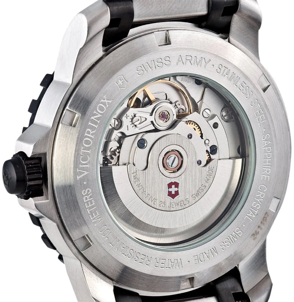 Victorinox Swiss Army Alpnach Automatic Black PVD & Stainless Steel Mens Watch Date 241197