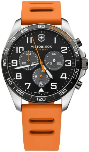 Victorinox Swiss Army FieldForce Sport Chronograph Stainless Steel Mens Strap Watch Calendar 241893