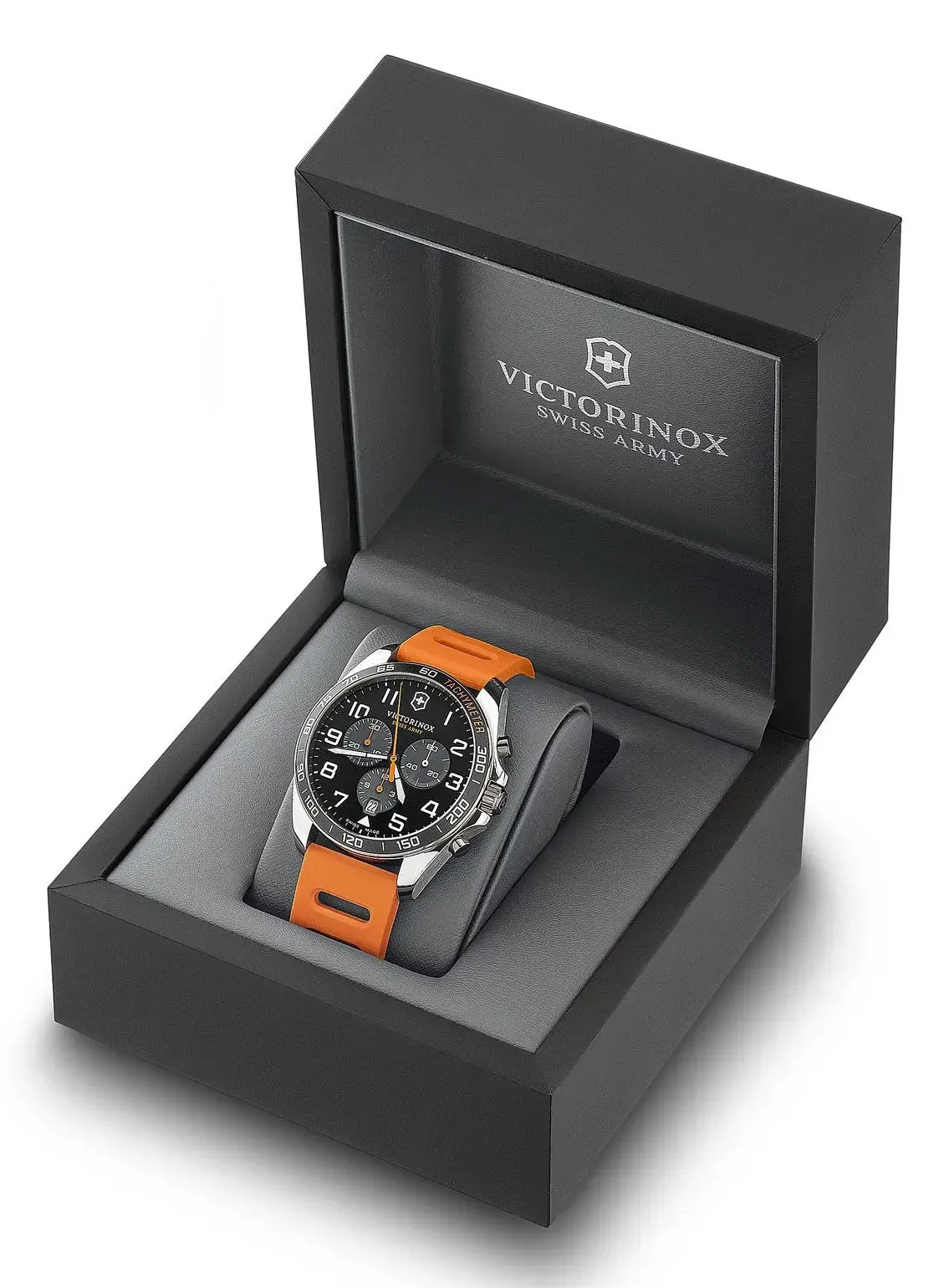 Victorinox Swiss Army FieldForce Sport Chronograph Stainless Steel Mens Strap Watch Calendar 241893